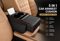 🚗 5-in-1 Car Armrest Cushion &amp; Organizer