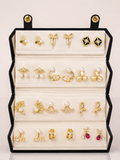 Luxury 12-Pair Earrings Stud Box