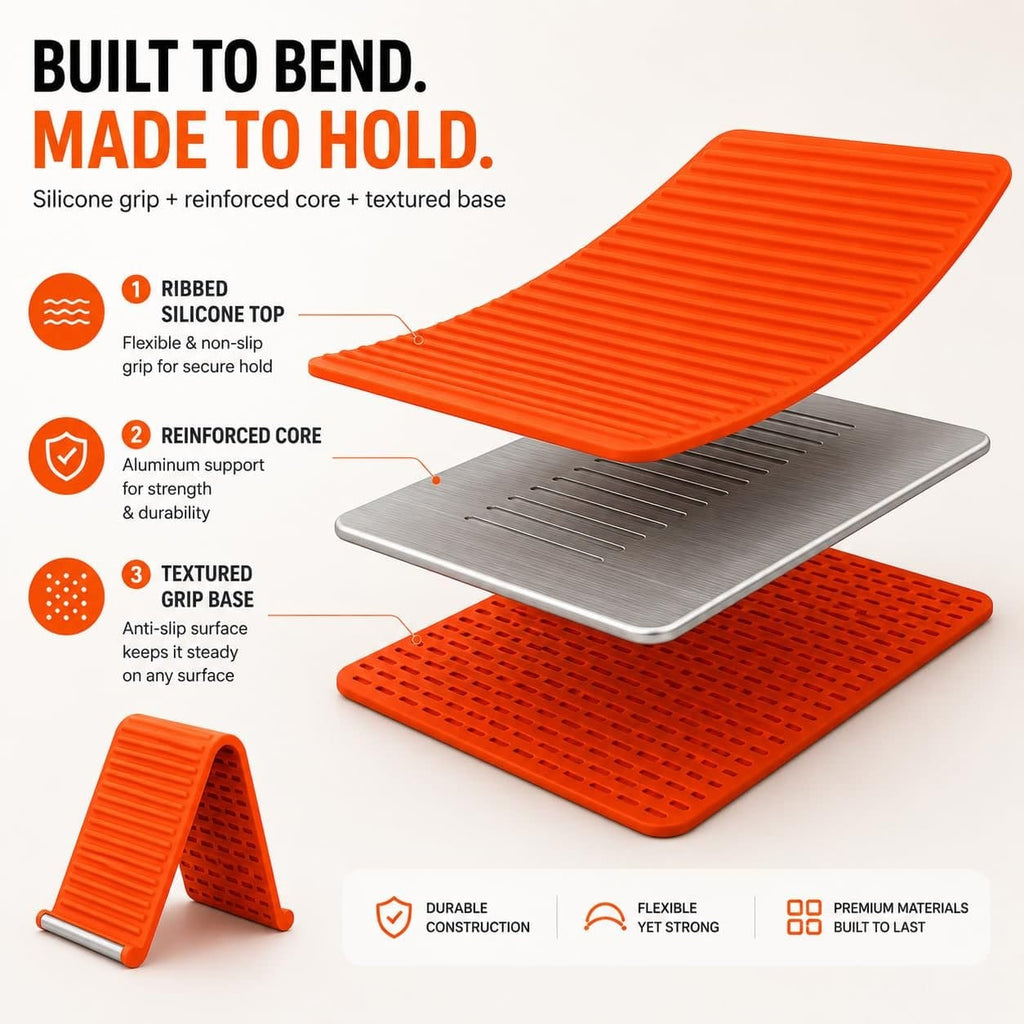 Foldable Silicone Mobile Stand | Ergonomic & Anti-Slip