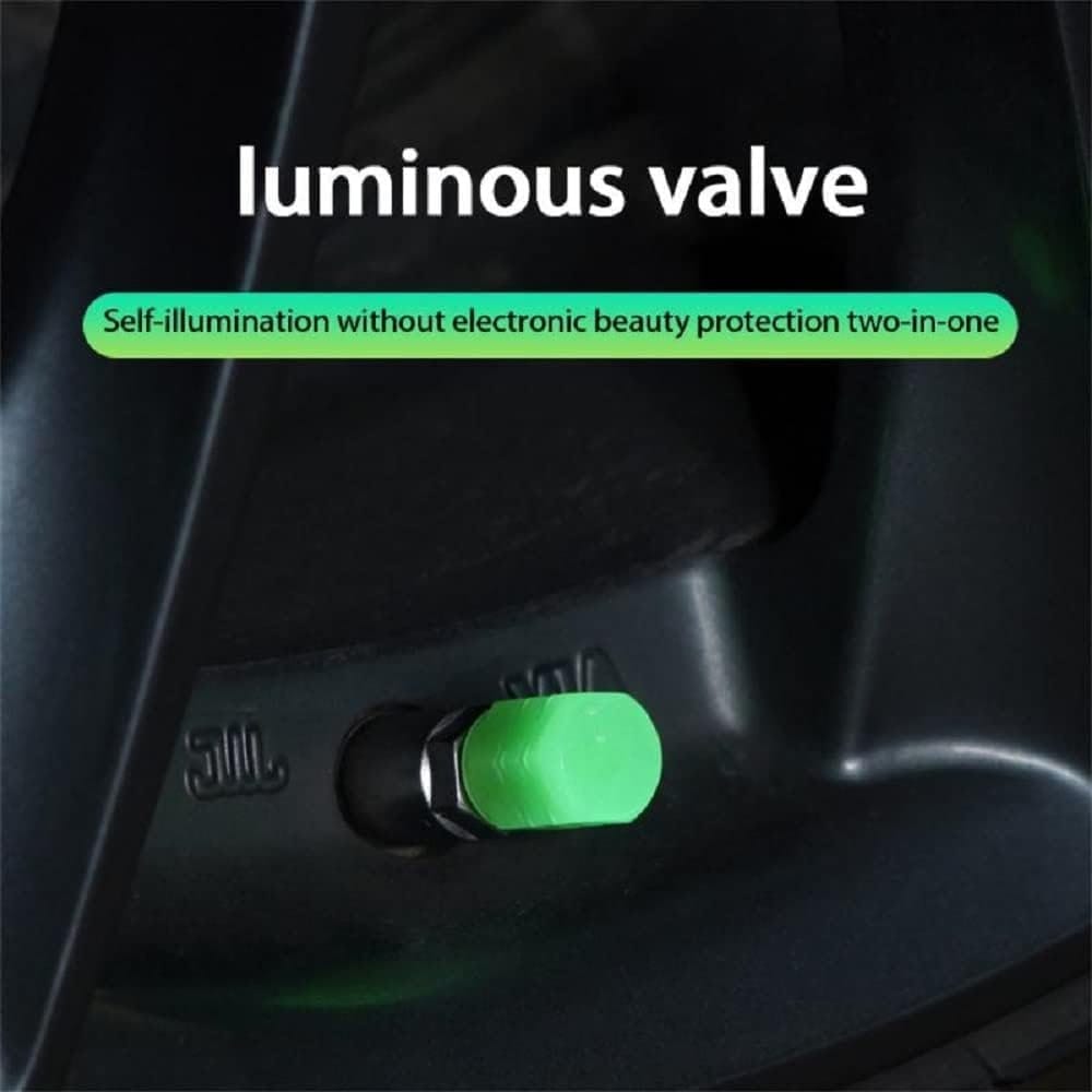 Car tyre value cap Green,Yellow ,Blue ,Red
