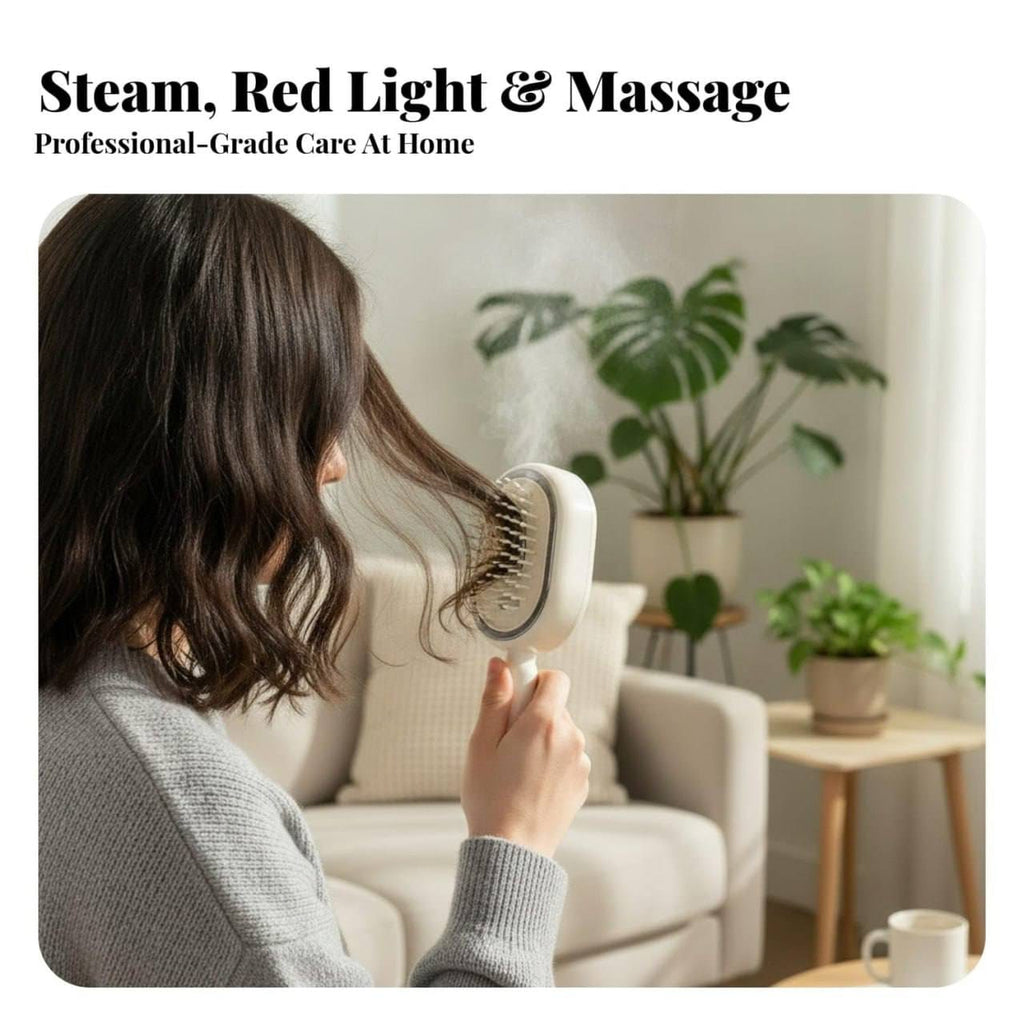 ✨ Handheld Steam Hair Brush Comb