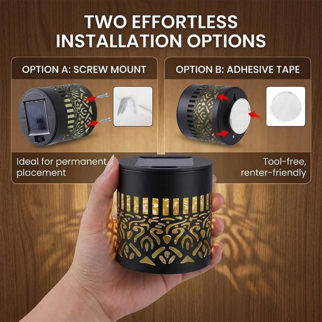 ☀️ Solar Mandala Fence Light
